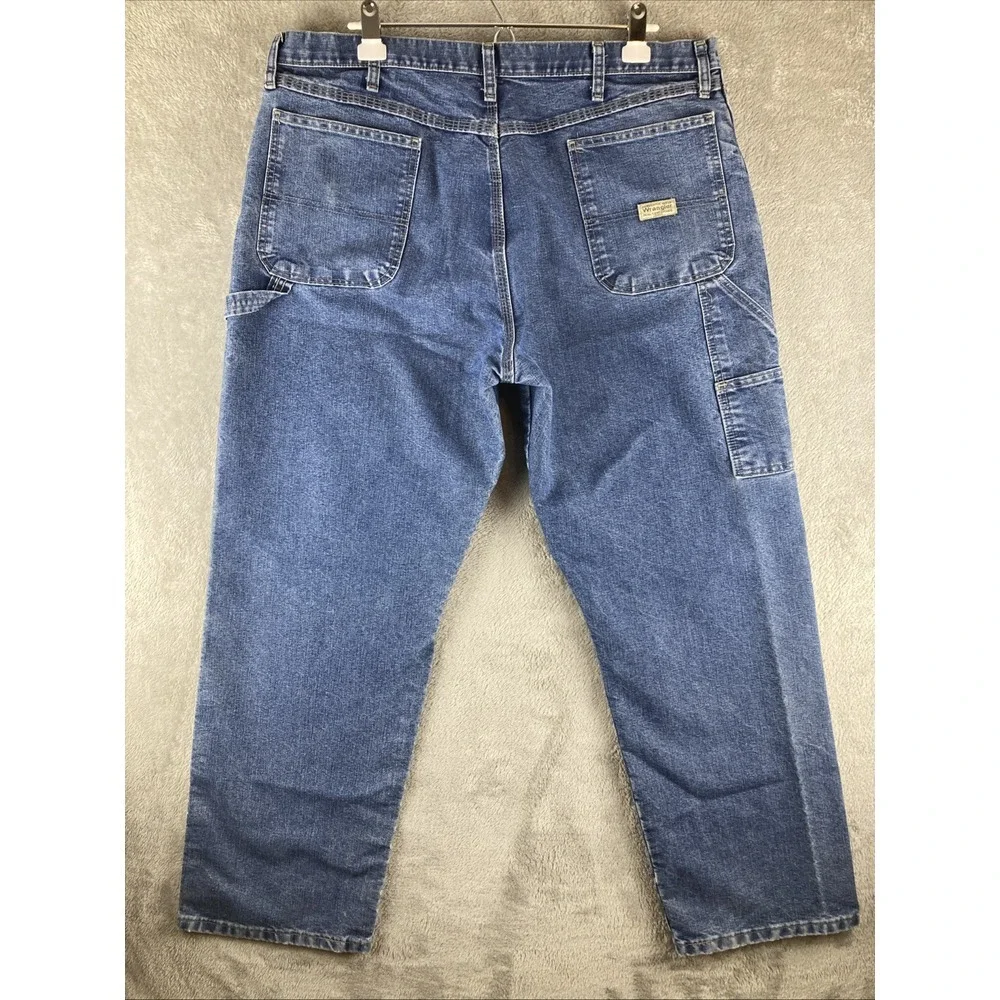 Wrangler Carpenter Jeans Mens‎ Size 40x32 Blue Denim Straight Cotton Blend